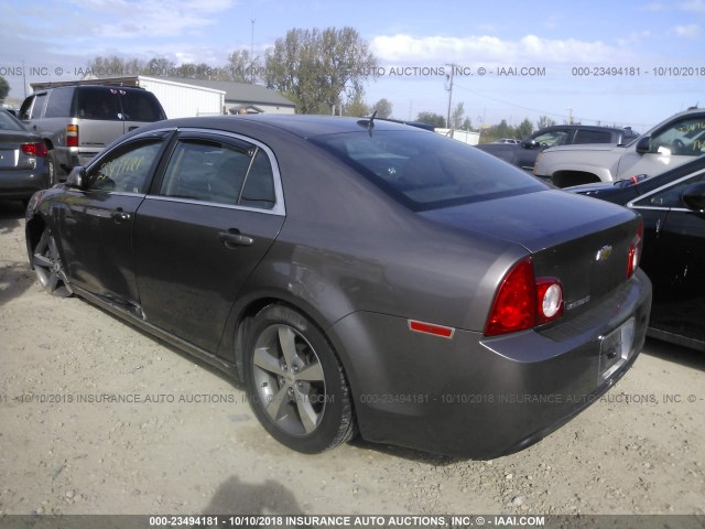 1G1ZC5E10BF373061 - 2011 CHEVROLET MALIBU 1LT BROWN photo 3