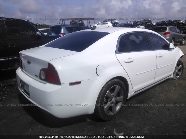 1G1ZC5EU2BF224337 - 2011 CHEVROLET MALIBU 1LT WHITE photo 4