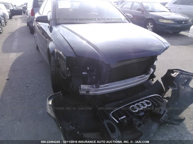 WAUAF78E58A051671 - 2008 AUDI A4 2.0T BLUE photo 6