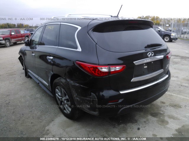 5N1AL0MM8DC331563 - 2013 INFINITI JX35 BLACK photo 3