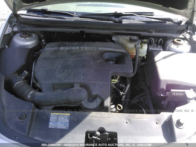 1G1ZH57B39F243566 - 2009 CHEVROLET MALIBU 1LT SILVER photo 10