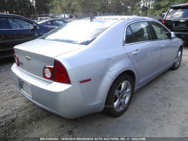 1G1ZH57B39F243566 - 2009 CHEVROLET MALIBU 1LT SILVER photo 4