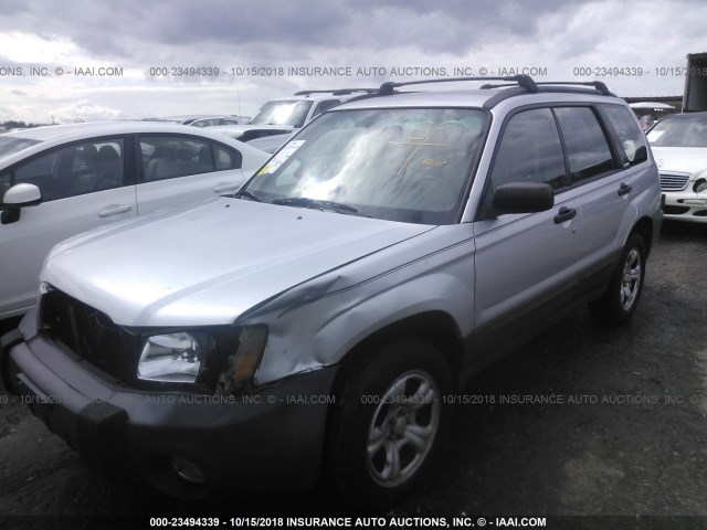 JF1SG63614H741469 - 2004 SUBARU FORESTER 2.5X SILVER photo 2