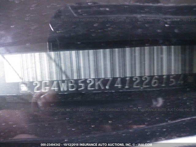 2G4WB52K741226154 - 2004 BUICK REGAL LS BLACK photo 9