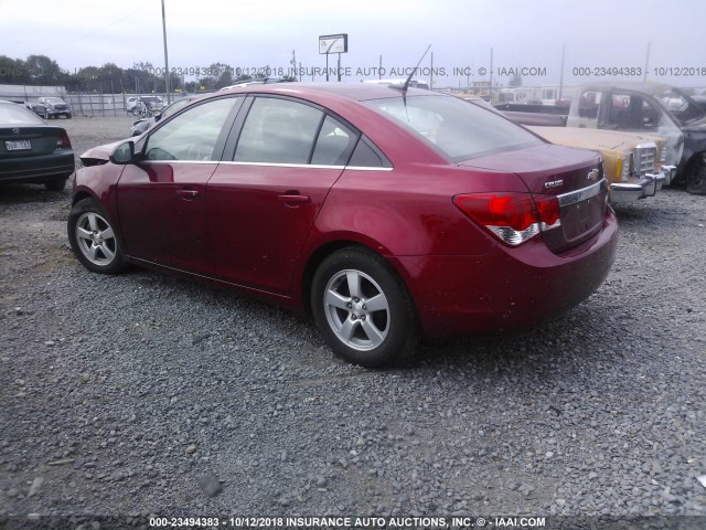 1G1PC5SB3D7179397 - 2013 CHEVROLET CRUZE LT RED photo 3