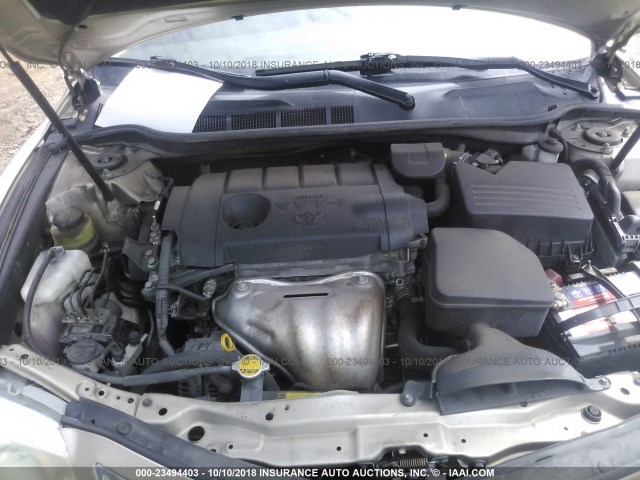 4T1BF3EK9BU627192 - 2011 TOYOTA CAMRY SE/LE/XLE GOLD photo 10