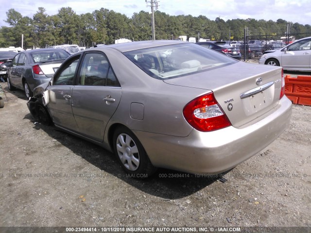JTDBE32K730234182 - 2003 TOYOTA CAMRY LE/XLE 棕色 照片 3