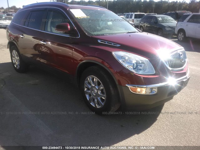 5GAKVCED3BJ189068 - 2011 BUICK ENCLAVE CXL MAROON photo 1