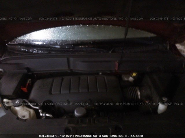 5GAKVCED3BJ189068 - 2011 BUICK ENCLAVE CXL მუქწითელი ფოტო 10