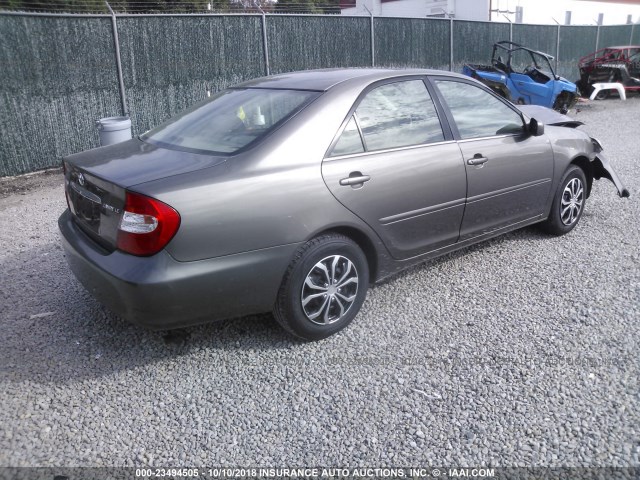 4T1BE32K33U736031 - 2003 TOYOTA CAMRY LE/XLE/SE Pewter photo 4