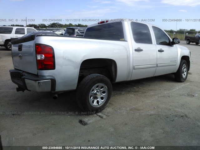 3GCRCREAXAG170187 - 2010 CHEVROLET SILVERADO C1500  LS SILVER photo 4