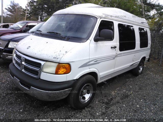 2B6HB11YXYK112746 - 2000 DODGE RAM VAN B1500 WHITE photo 2