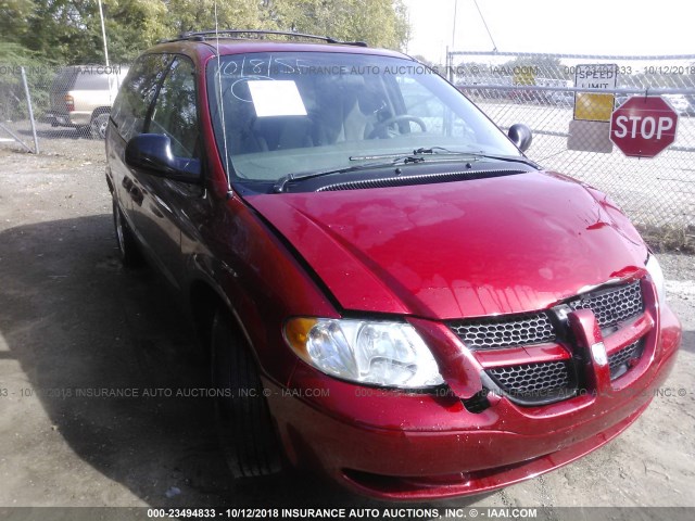 1D4GP45R34B592192 - 2004 DODGE CARAVAN SXT RED photo 6