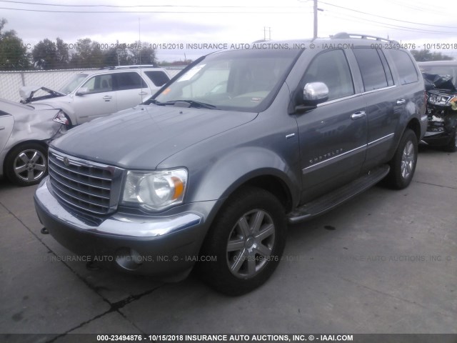 1A8HW58278F151732 - 2008 CHRYSLER ASPEN LIMITED GRAY photo 2