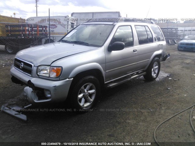 JN8DR09Y74W904306 - 2004 NISSAN PATHFINDER LE/SE SILVER photo 2