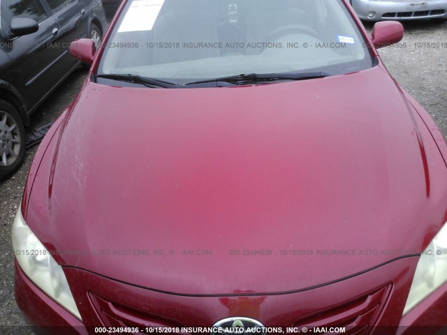 4T4BE46K78R034761 - 2008 TOYOTA CAMRY CE/LE/XLE/SE RED photo 6