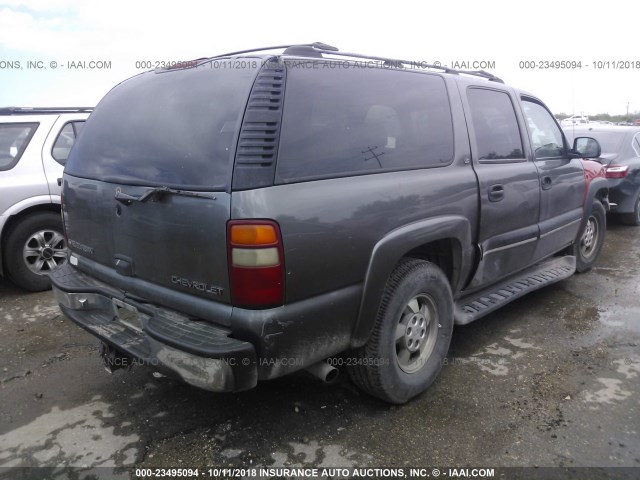 3GNEC16T91G248773 - 2001 CHEVROLET SUBURBAN C1500 GRAY photo 4