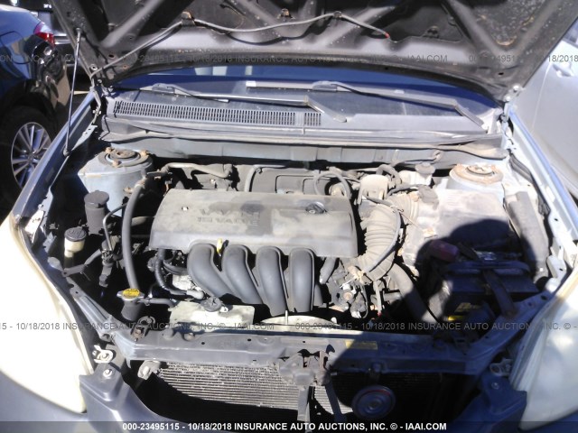 2T1KR32E53C143187 - 2003 TOYOTA COROLLA MATRIX XR BLUE photo 10