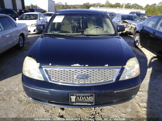 1FAHP24127G115901 - 2007 FORD FIVE HUNDRED SEL Dark Blue photo 6