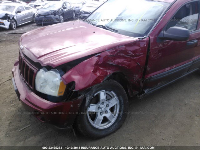 1J4GR48K36C341962 - 2006 JEEP GRAND CHEROKEE LAREDO/COLUMBIA/FREEDOM 红色 照片 6