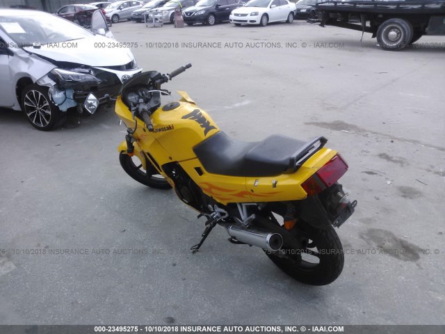 JKAEXMF186DA24103 - 2006 KAWASAKI EX250 F YELLOW photo 3