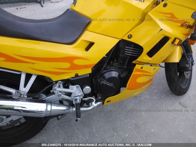 JKAEXMF186DA24103 - 2006 KAWASAKI EX250 F YELLOW photo 9