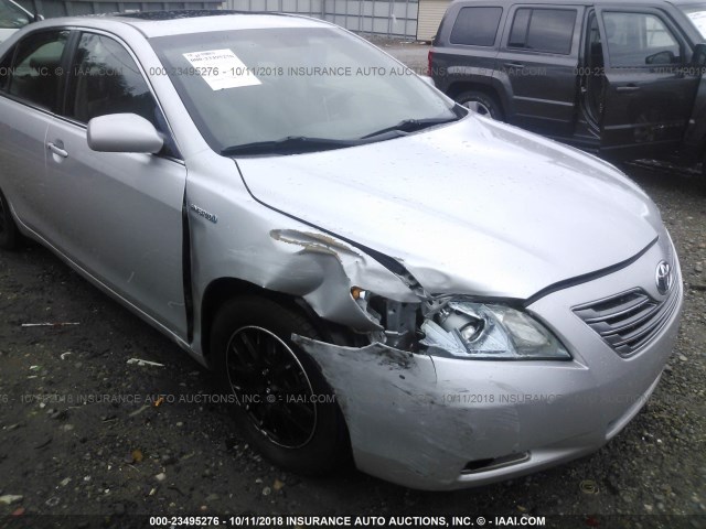 4T1BB46KX9U084445 - 2009 TOYOTA CAMRY HYBRID SILVER photo 6