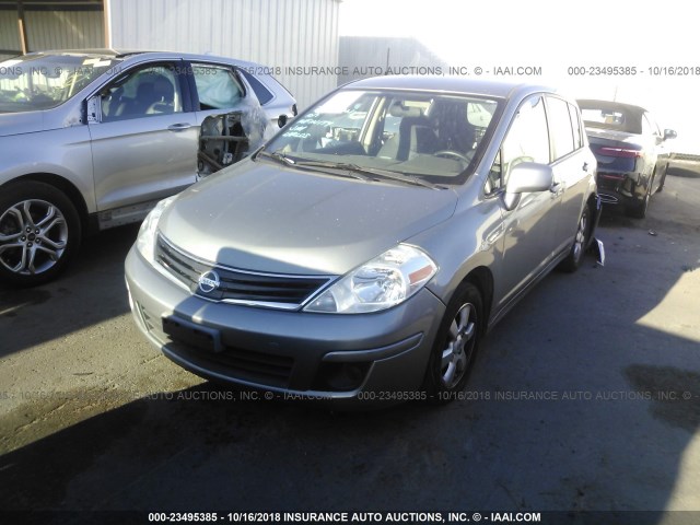 3N1BC1CP7CK278831 - 2012 NISSAN VERSA S/SL GRAY photo 2