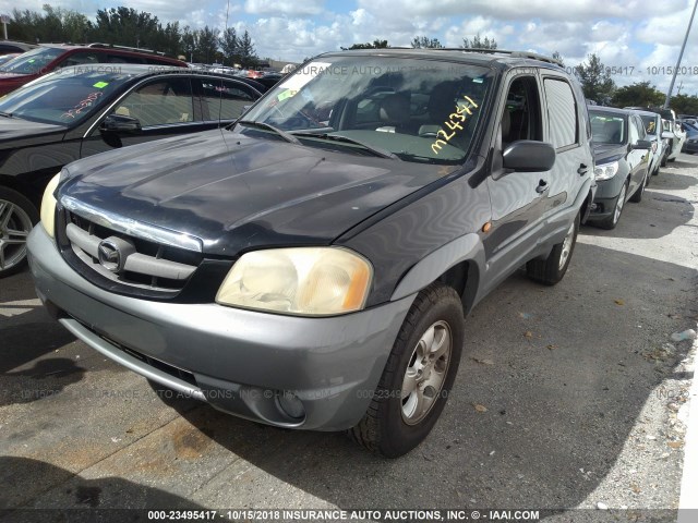 4F2YU09142KM24341 - 2002 MAZDA TRIBUTE LX/ES 黑色 照片 2