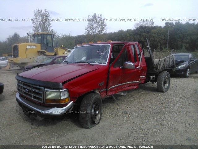 1FTHX26F7VEC08408 - 1997 FORD F250 RED photo 2