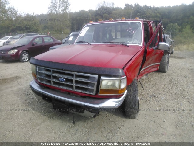 1FTHX26F7VEC08408 - 1997 FORD F250 RED photo 6