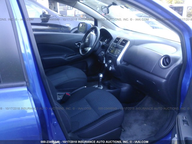 3N1CE2CP6EL362351 - 2014 NISSAN VERSA NOTE S/S PLUS/SV/SL BLUE photo 5