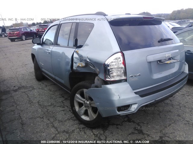 1C4NJDEB4DD248965 - 2013 JEEP COMPASS LATITUDE 浅蓝色 照片 3