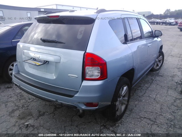 1C4NJDEB4DD248965 - 2013 JEEP COMPASS LATITUDE 浅蓝色 照片 4