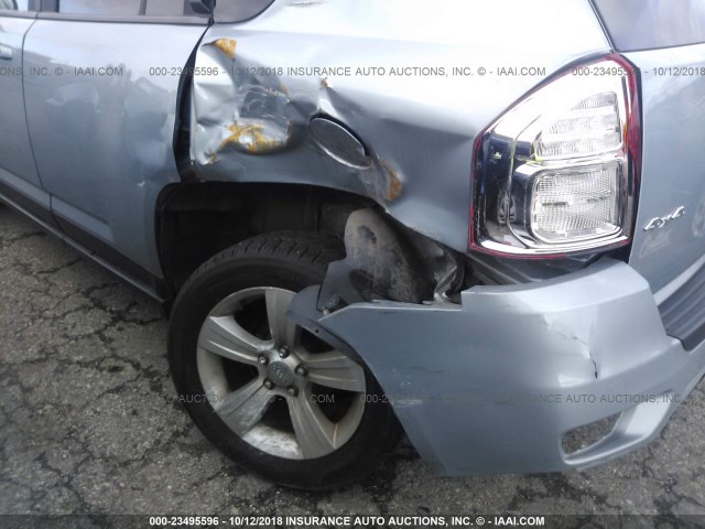 1C4NJDEB4DD248965 - 2013 JEEP COMPASS LATITUDE 浅蓝色 照片 6