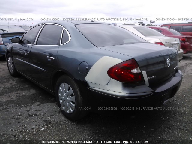 2G4WE587661173847 - 2006 BUICK LACROSSE CXS BLUE photo 3