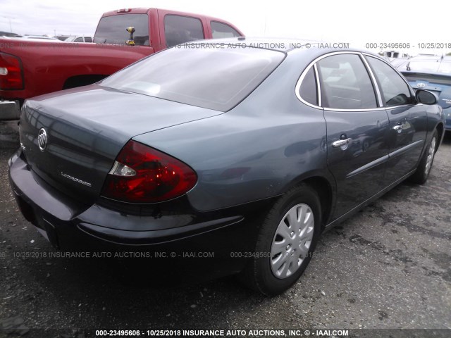 2G4WE587661173847 - 2006 BUICK LACROSSE CXS BLUE photo 4
