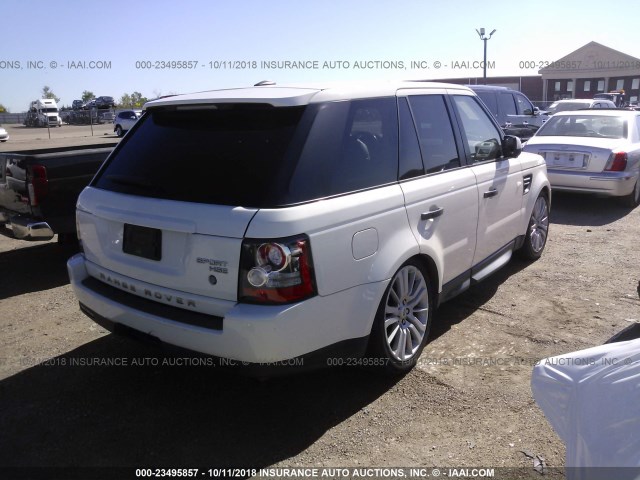 SALSK2D44AA254505 - 2010 LAND ROVER RANGE ROVER SPORT LUX WHITE photo 4