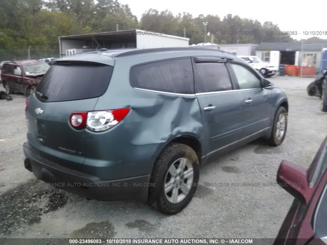 1GNEV23DX9S150790 - 2009 CHEVROLET TRAVERSE LT GREEN photo 4