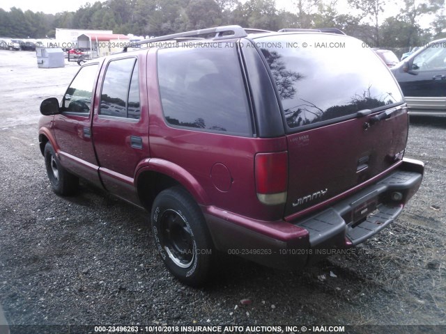 1GKCS13W6W2536966 - 1998 GMC JIMMY RED photo 3