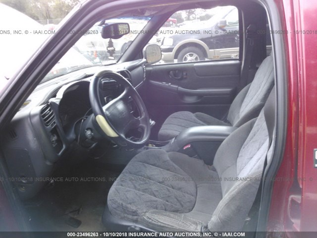 1GKCS13W6W2536966 - 1998 GMC JIMMY أحمر صورة 5