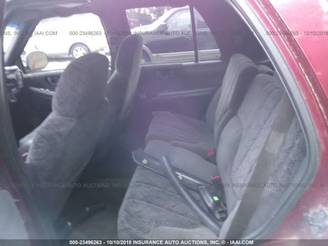 1GKCS13W6W2536966 - 1998 GMC JIMMY أحمر صورة 8