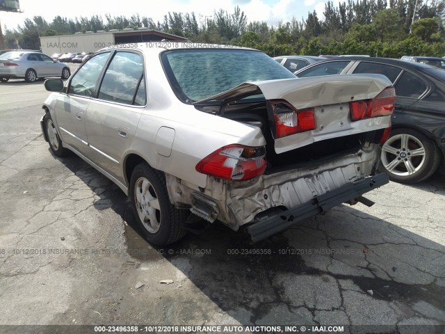 1HGCG5657XA127410 - 1999 HONDA ACCORD EX GOLD photo 3