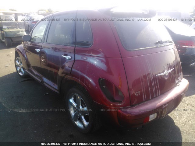 3C8FY78G33T585160 - 2003 CHRYSLER PT CRUISER GT RED photo 3