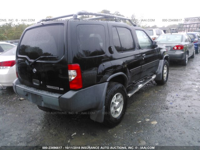 5N1ED28Y6YC547201 - 2000 NISSAN XTERRA XE/SE BLACK photo 4