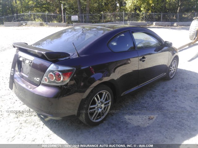 JTKDE167680230286 - 2008 TOYOTA SCION TC 紫色 照片 4