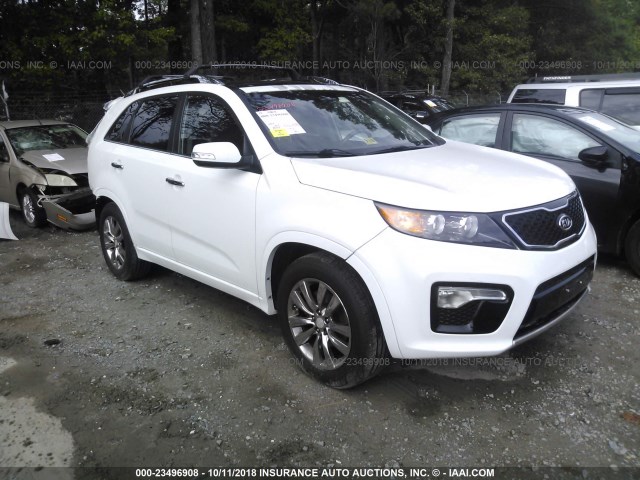 5XYKWDA23DG384001 - 2013 KIA SORENTO SX WHITE photo 1