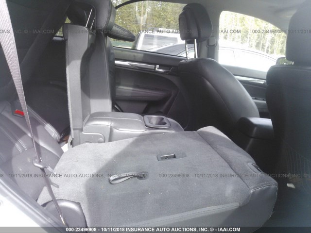 5XYKWDA23DG384001 - 2013 KIA SORENTO SX WHITE photo 8