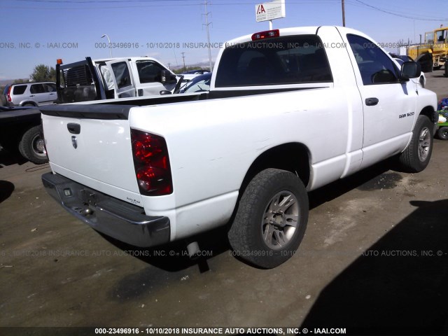 1D7HA16K57J619492 - 2007 DODGE RAM 1500 ST WHITE photo 4