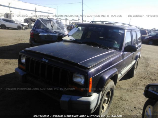 1J4FF68S6XL598213 - 1999 JEEP CHEROKEE SPORT/CLASSIC ლურჯი ფოტო 2